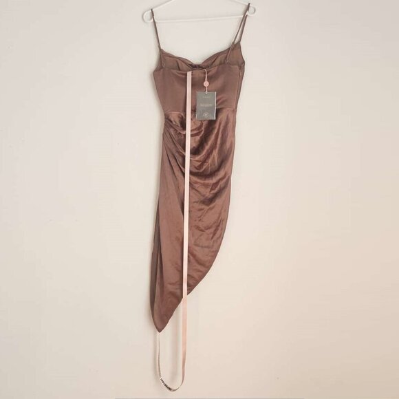 House of CB Reva Toffee Satin Balcony Corset Dress Size XS NWT b90 - Picture 6 of 16
